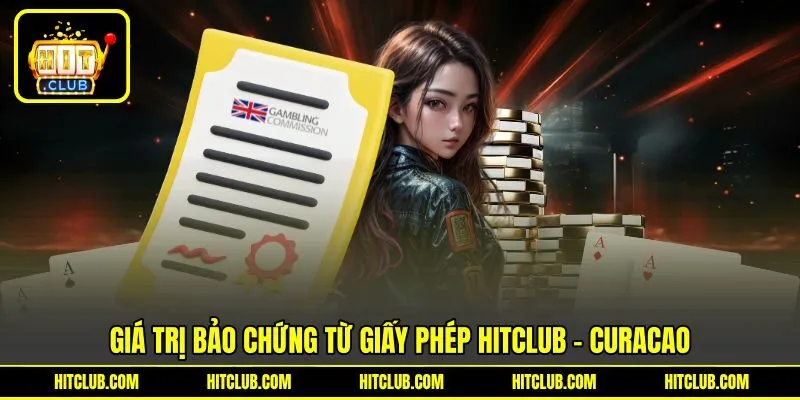 Giá trị bảo chứng từ giấy phép HITCLUB - Curacao